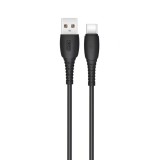Cumpara ieftin Cablu transfer date si incarcare XO NB-P163 USB-A - USB-C 2.4A 1m, Negru