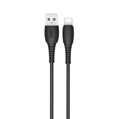 Cablu transfer date si incarcare XO NB-P163 USB-A - USB-C 2.4A 1m, Negru foto