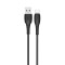 Cablu transfer date si incarcare XO NB-P163 USB-A - USB-C 2.4A 1m, Negru
