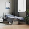 VidaXL Cadru pat metalic cu tăblie, negru, 90x200 cm 355456