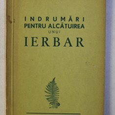 INDRUMARI PENTRU ALCATUIREA UNUI IERBAR de TEODORA URSU , 1961