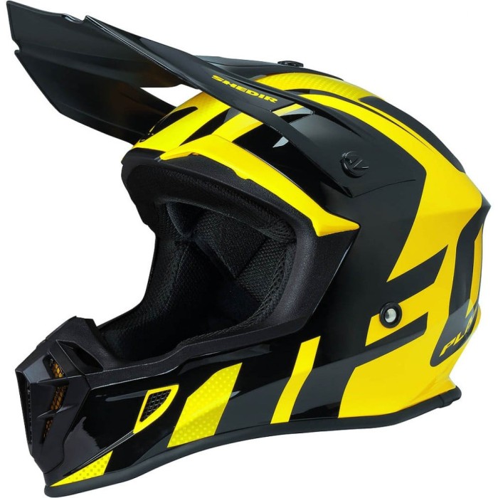 Casca motocross Ufo Quiver , culoare negru/galben , marime L Cod Produs: MX_NEW HE123L