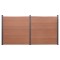 vidaXL Set panouri pentru gard, maro, 353x186 cm, WPC 3211830