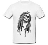 Cumpara ieftin Tricou &quot; Skull with dreads drawing &quot;