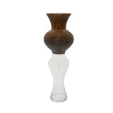 Vaza din sticla Brown Clear 50 cm