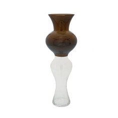Vaza din sticla Brown Clear 50 cm