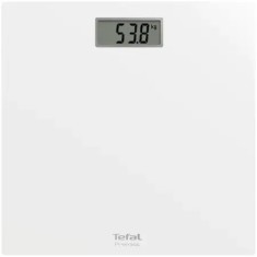 Cantar de baie TEFAL Classic PP1401V0, capacitate maxima 150kg, Auto ON/OFF, suprafata de sticla, alb