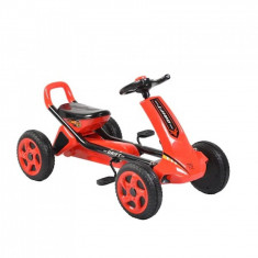 Kart cu pedale si roti gonflabile Moni Drift Air Red