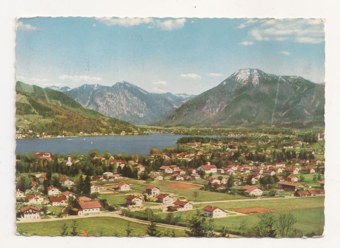 FA12 - Carte Postala- GERMANIA - Rotach-Egern mit Wallberg, circulata 1952
