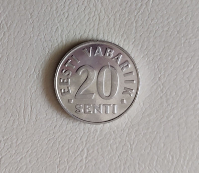 Estonia - 20 senti (1997) - monedă s218 foto