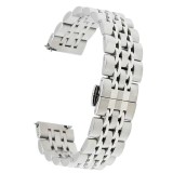 Curea metalica, compatibila Samsung Galaxy Watch3, 45mm, telescoape Quick Release, 22mm, Silver