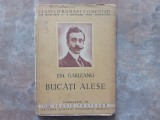 BUCATI ALESE de EMIL GARLEANU comentate de Gh.Vrabie
