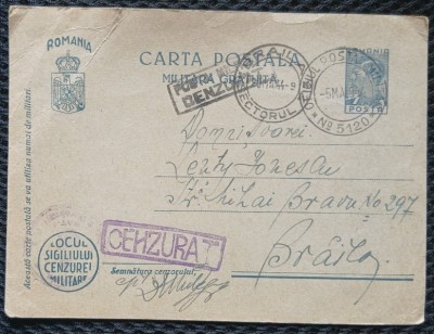 Carte Postala Militara, 1944 foto