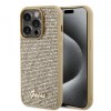 Husa pentru Apple iPhone 15 Pro, Guess, PU Square Mirror Script Logo, Aurie GUHCP15LPMSDGSD