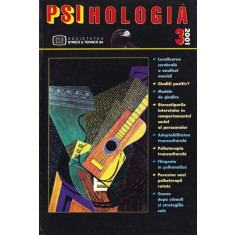 Psihologia, numarul 3, 2001