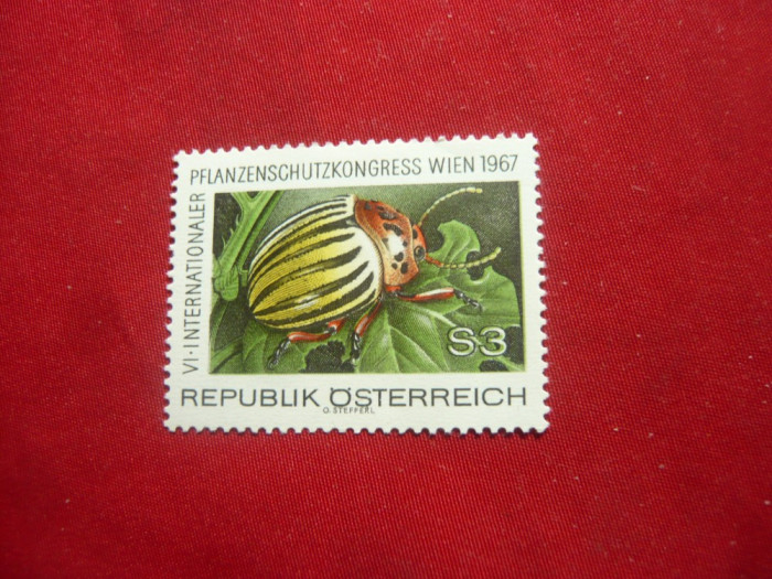 Serie AUSTRIA 1967 - Congres pt Culturi Agricole , 1 valoare