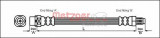 Conducta / cablu frana BMW Seria 5 Touring (E39) (1997 - 2004) METZGER 4110052
