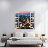 Folie imprimata color pentru decor perete locuinta, dimensiune 125 x 110cm, model: VIEW TO HAVEN 17, AVEX