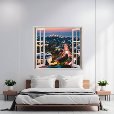 Folie imprimata color pentru decor perete locuinta, dimensiune 125 x 110cm, model: VIEW TO HAVEN 17 foto