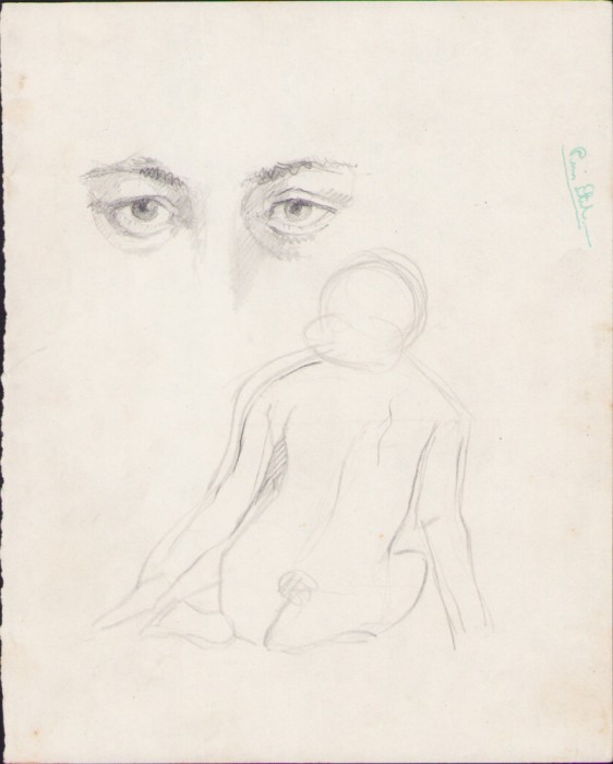 HST A1650 Schiță de Dimitrie &quot;Puiu&quot; Eitel semnată