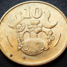 Moneda exotica 10 CENTI - CIPRU, anul 1983 * cod 3281 B