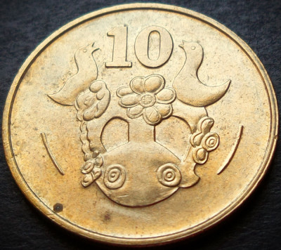 Moneda exotica 10 CENTI - CIPRU, anul 1983 * cod 3281 B foto