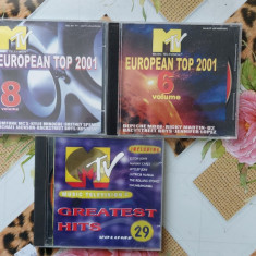 CD MTV EUROPEAN TOP , LOT 3 CD-URI AUDIO .