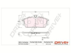 Dr!ve+ DP1010.10.0055 set placute frana disc