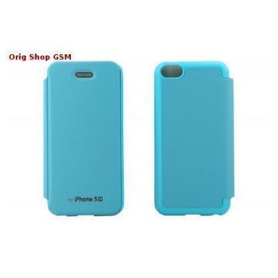 Husa Mercury Techno Flip Apple iPhone 5C SkyBlue Blister foto