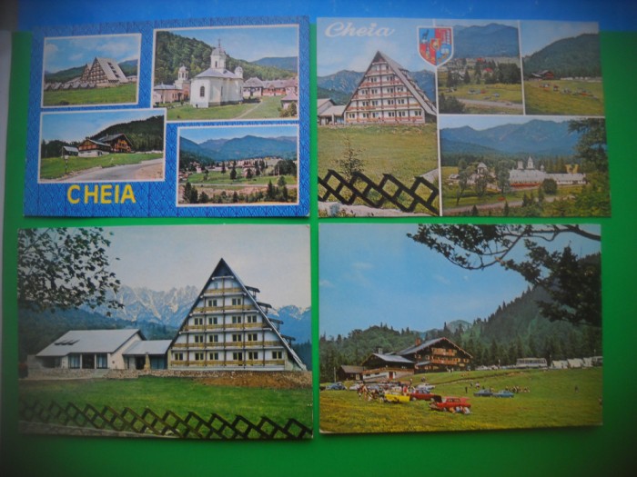 HOPCT LOT 3155 -CHEIA -JUD PRAHOVA- 4 CARTI POSTALE-CIRCULATE
