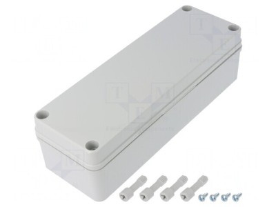 Carcasă Universală Gri 80mm x 230mm x 65mm IK08 PC foto