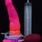 Dildo cu Ejaculare Luminous Cock, Silicon Lichid, Roz, 21 cm