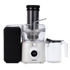 Storcator de fructe Heinner Pearlwhite HSF-K1000DCWP, 1000W, motor DC, viteza variabila, recipient pulpa 1L, filtru inox, tub larg alimentare 84mm, al