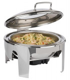 Chafing dish inductie cu capac sticla hidraulic APS 46 x 50 x 30 cm 6 l