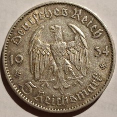 Germania Nazista 5 reichsmark 1934 F argint