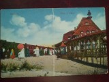 1939 C.P. circ.-Mamaia -Gara si trenul- RARA, Necirculata, Printata