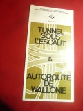 Prospect Filatelic - Tunelul sub L&#039;Escout cu Autostrada Waloniei 1969 ,stamp.Izi