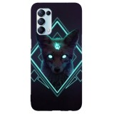 Husa compatibila cu Oppo Find X2 Pro model Neon Fox, Silicon, TPU, Viceversa, Transparent, Carcasa