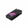 Husa Ultra Slim SKULL Apple iPhone 6/6S Negru/Roz
