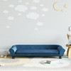 Canapea pentru copii, albastru, 100x50x26 cm, catifea GartenMobel Dekor, vidaXL