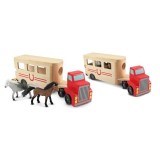 Camion Transportor de Cai cu Remorca, Melissa &amp; Doug