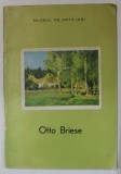 OTTO BRIESE , CATALOG DE EXPOZITIE , 1980 , PAGINA DE TITLU DECUPATA *