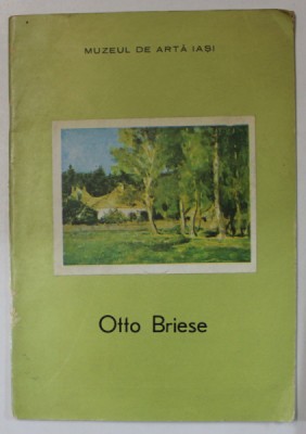 OTTO BRIESE , CATALOG DE EXPOZITIE , 1980 , PAGINA DE TITLU DECUPATA * foto