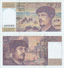 1993 , 20 francs ( P-151f.2 ) - Franta foto