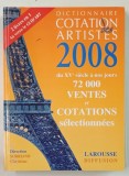 DICTIONNAIRE COTATION ARTISTES / GUID &#039;ART , 2008 , COLEGAT , TIPARIT FATA - VERSO
