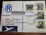 Plic filatelic circulat recomandat Botswana-Germania, air mail, stare perfecta