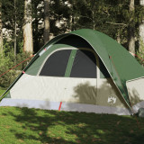 VidaXL Cort de camping cupolă pentru 6 persoane, verde, impermeabil