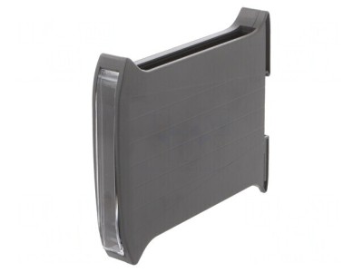 Carcasă pentru șină DIN gri &amp;icirc;nchis 101x17.5x119 mm foto