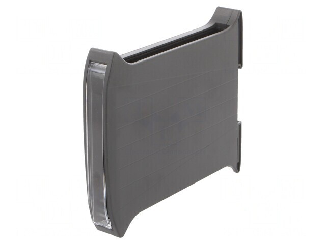 Carcasă pentru șină DIN gri &icirc;nchis 101x17.5x119 mm