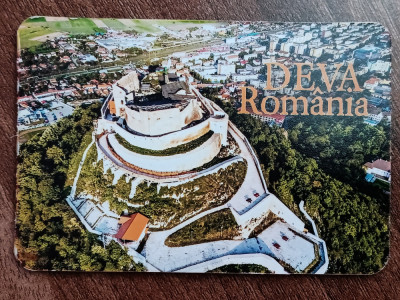 D1 - Magnet frigider - tematica turism Deva - Romania 63 foto